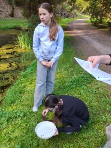 Lovení vodních živočichů 5.A